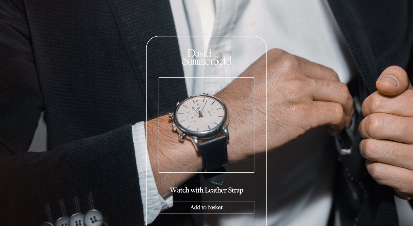 David summerfield product with website product framing design