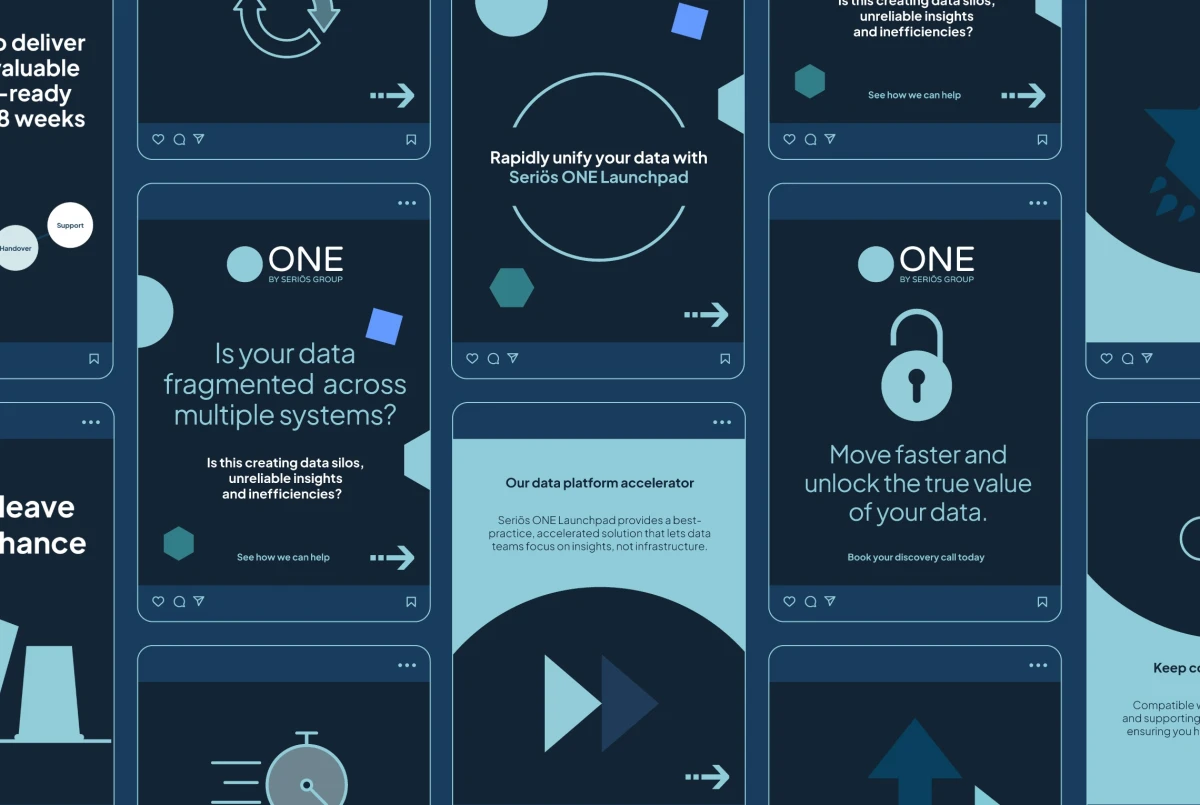 Mockup of example social media graphics