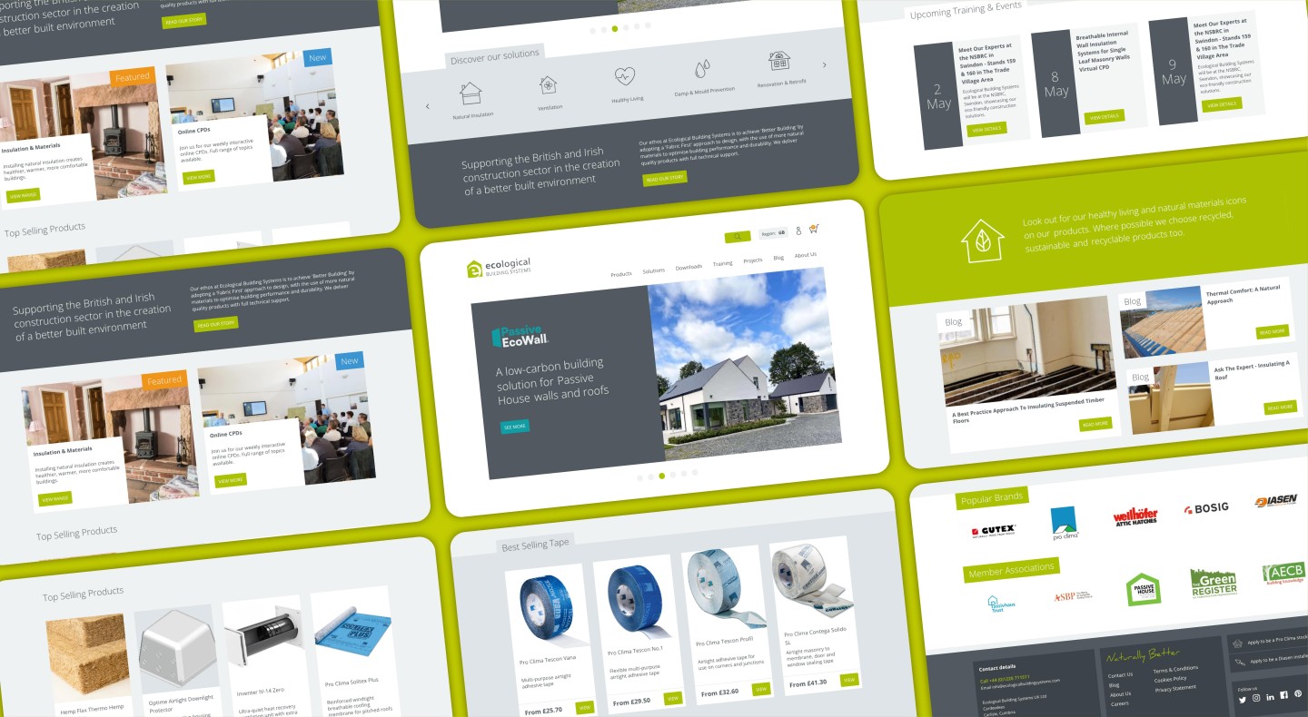 EBS website design of campaign and product website page design