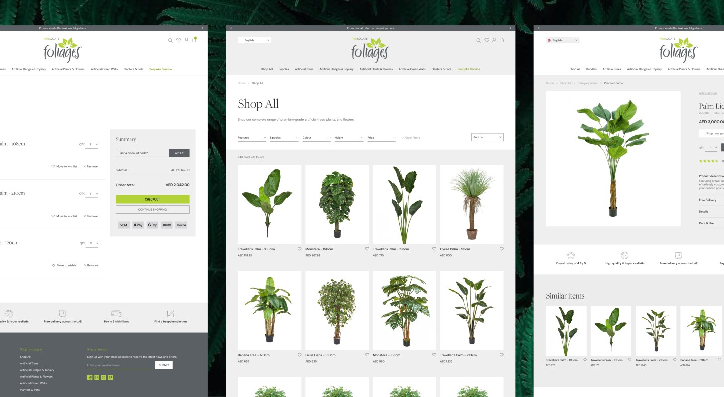 products ecommerce website design and development