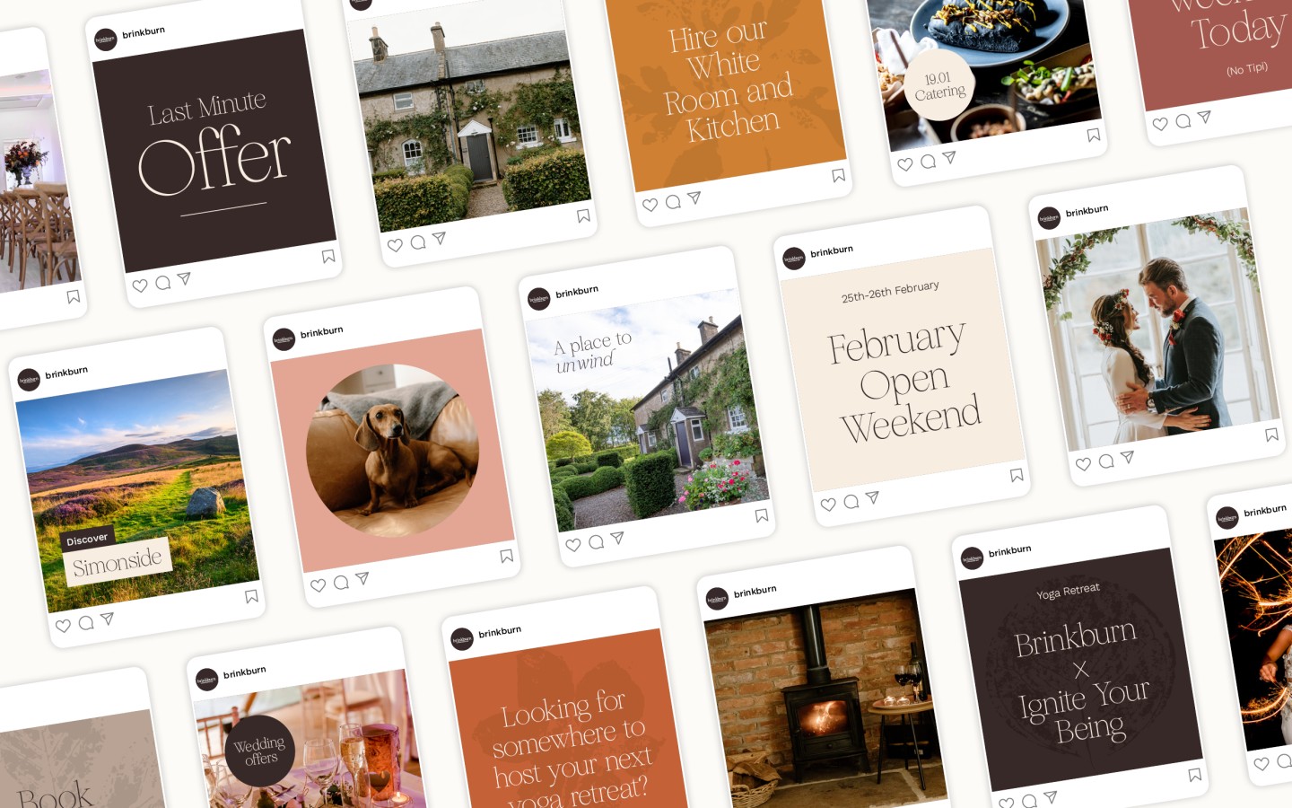 branded social media post designs for brinkburn