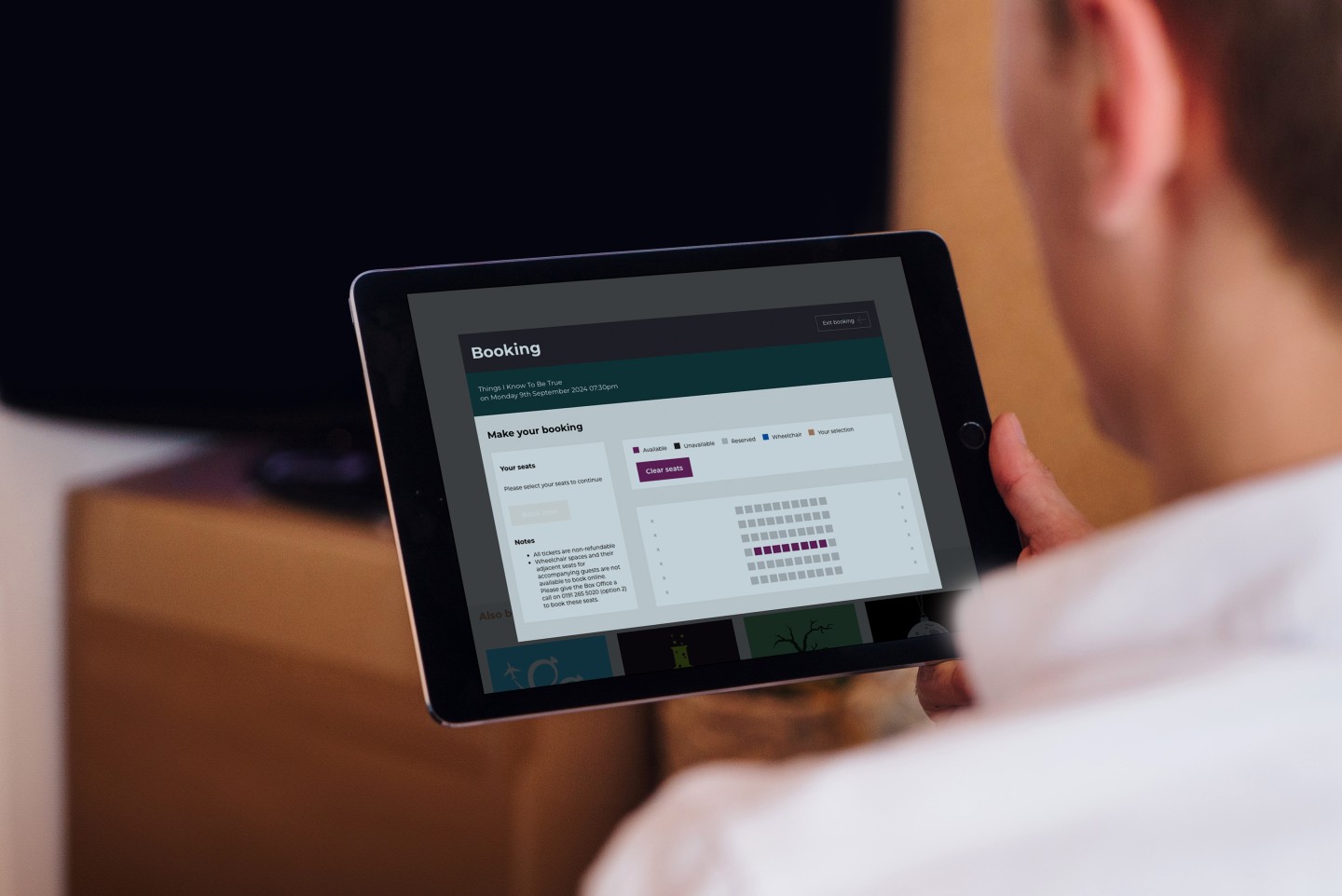 ecommerce website design and development on ipad