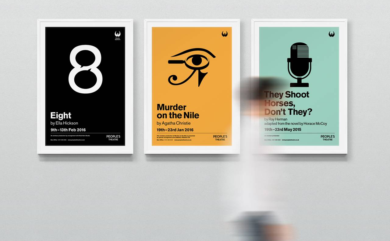 Bold, innovative and colourful posters for the People’s Theatre