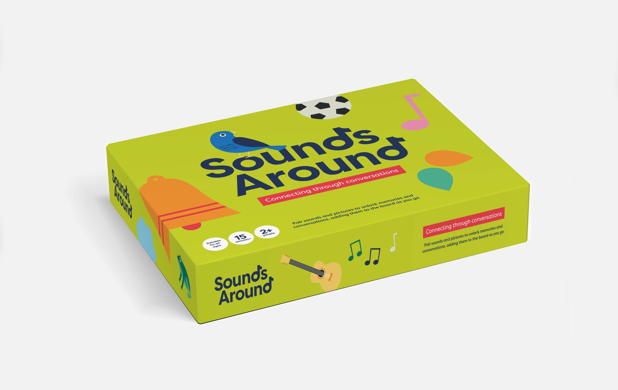 Sounds Around bespoke designed board game box image